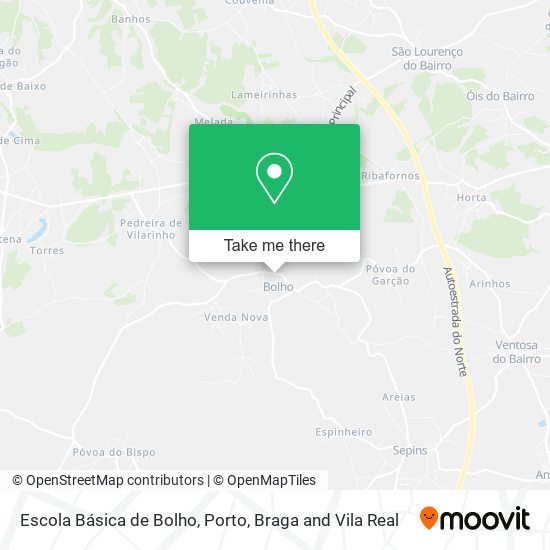 Escola Básica de Bolho mapa