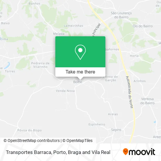 Transportes Barraca map