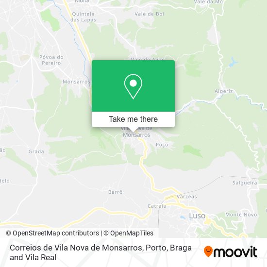 Correios de Vila Nova de Monsarros map