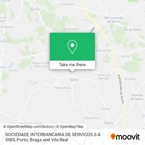 SOCIEDADE INTERBANCARIA DE SERVICOS S A SIBS mapa