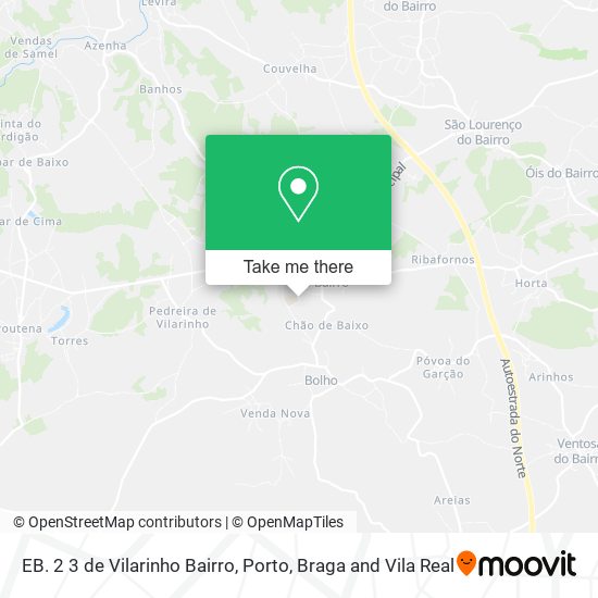 EB. 2 3 de Vilarinho Bairro map