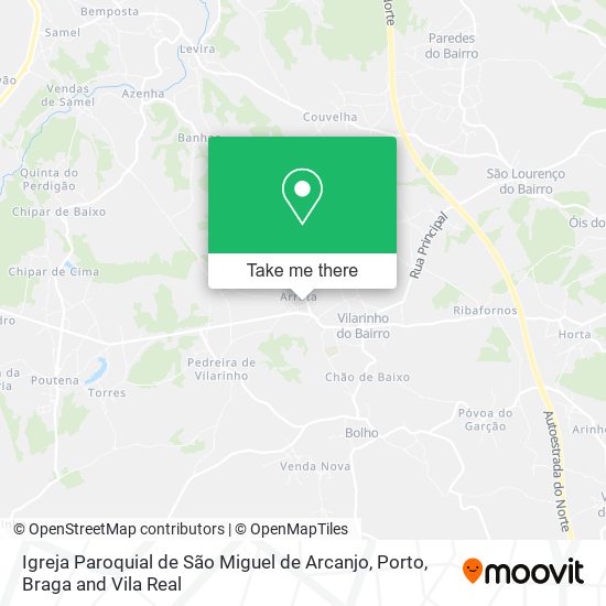 Igreja Paroquial de São Miguel de Arcanjo mapa