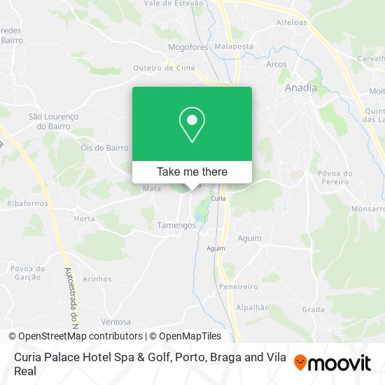 Curia Palace Hotel Spa & Golf map