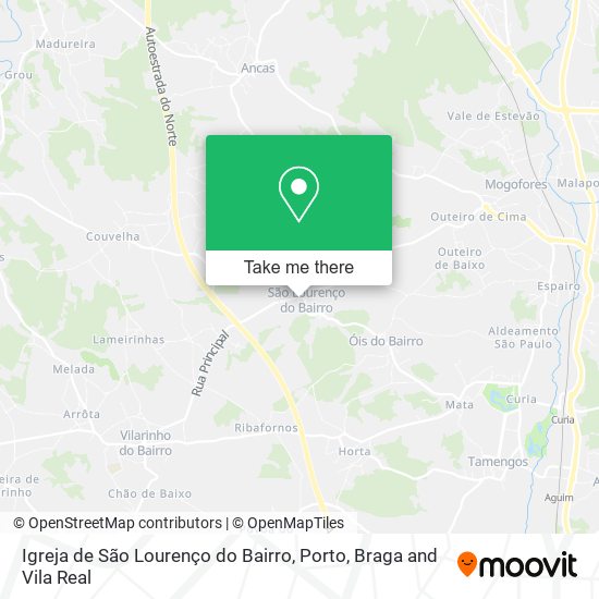 Igreja de São Lourenço do Bairro map