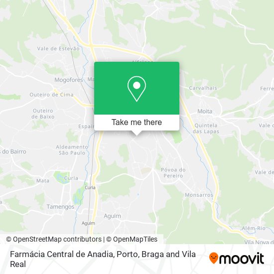 Farmácia Central de Anadia mapa