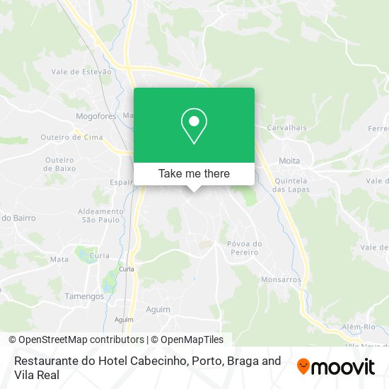 Restaurante do Hotel Cabecinho mapa