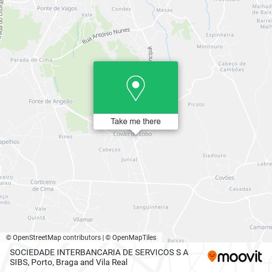 SOCIEDADE INTERBANCARIA DE SERVICOS S A SIBS map