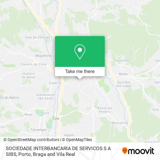 SOCIEDADE INTERBANCARIA DE SERVICOS S A SIBS map