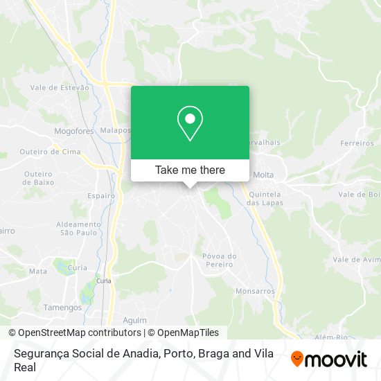 Segurança Social de Anadia mapa