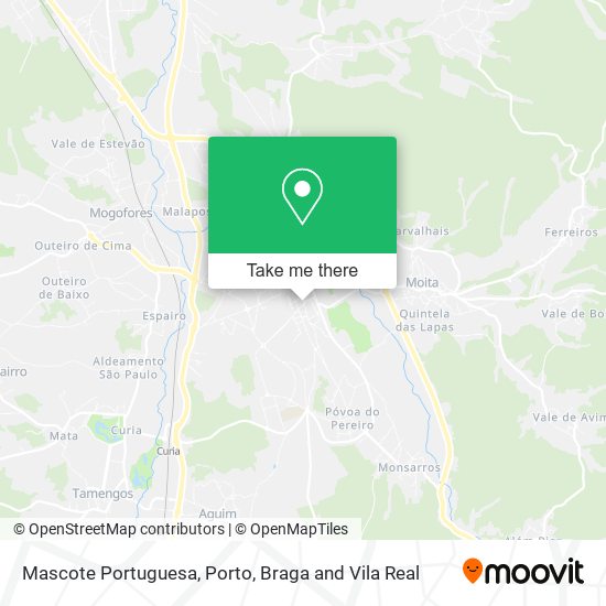 Mascote Portuguesa mapa