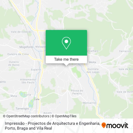 Impressão - Projectos de Arquitectura e Engenharia map