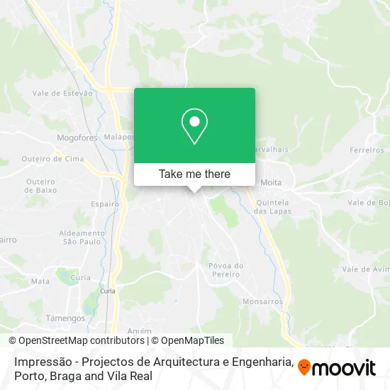 Impressão - Projectos de Arquitectura e Engenharia map