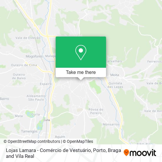 Lojas Lamara - Comércio de Vestuário mapa