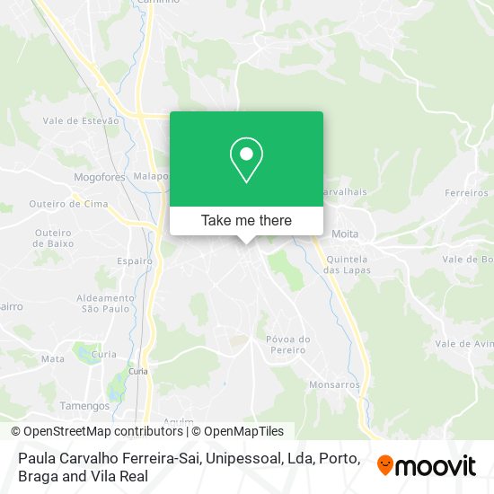 Paula Carvalho Ferreira-Sai, Unipessoal, Lda mapa