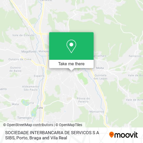 SOCIEDADE INTERBANCARIA DE SERVICOS S A SIBS map