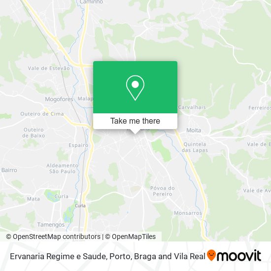 Ervanaria Regime e Saude map