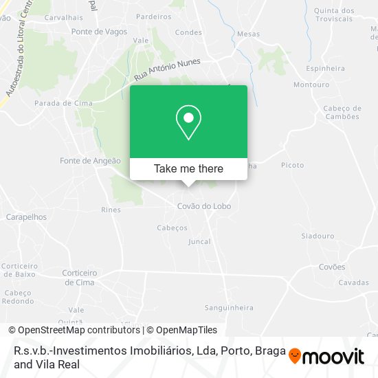 R.s.v.b.-Investimentos Imobiliários, Lda mapa