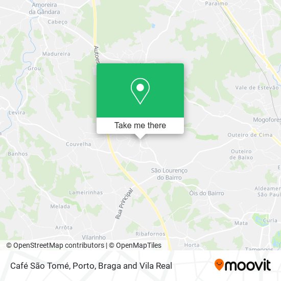 Café São Tomé map