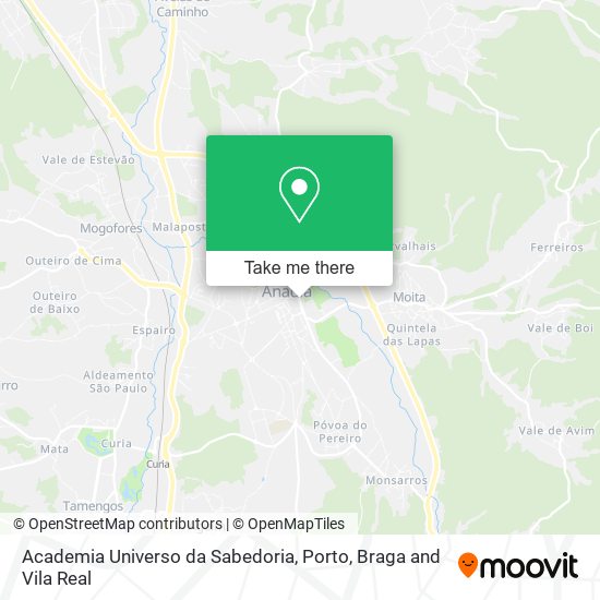 Academia Universo da Sabedoria map