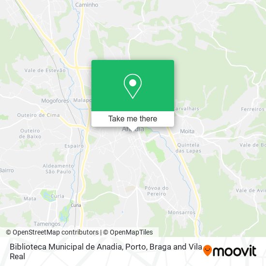 Biblioteca Municipal de Anadia mapa