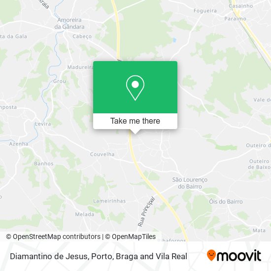 Diamantino de Jesus mapa