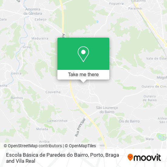 Escola Básica de Paredes do Bairro map