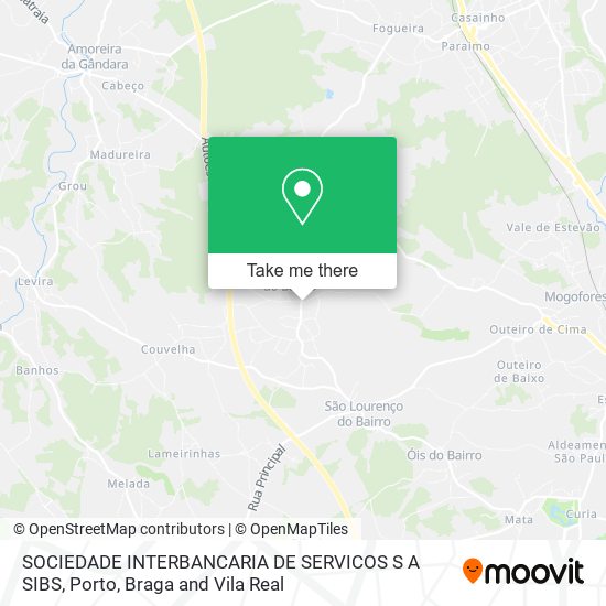 SOCIEDADE INTERBANCARIA DE SERVICOS S A SIBS mapa
