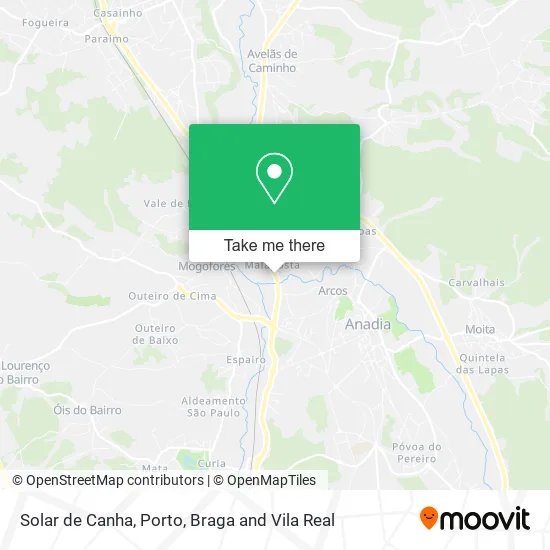 Solar de Canha map