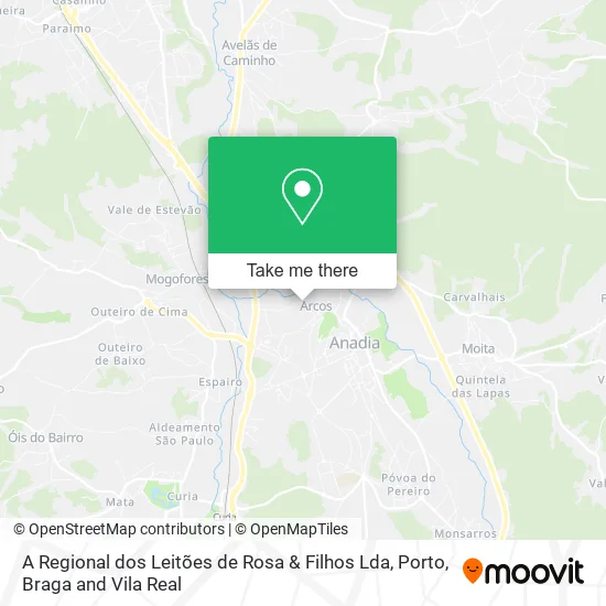 A Regional dos Leitões de Rosa & Filhos Lda map