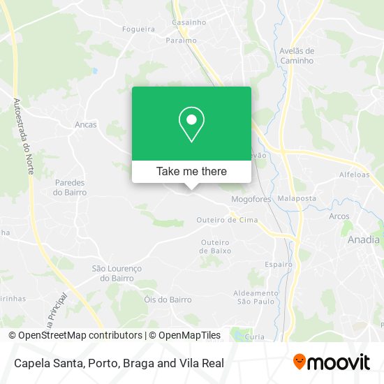 Capela Santa mapa
