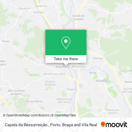 Capela da Ressurreição. map