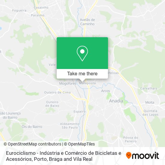 Eurociclismo - Indústria e Comércio de Bicicletas e Acessórios map
