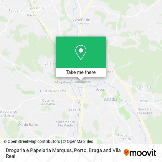 Drogaria e Papelaria Marques mapa