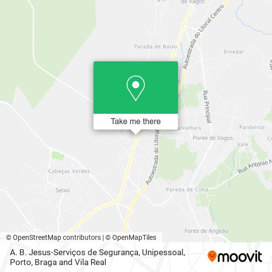 A. B. Jesus-Serviços de Segurança, Unipessoal mapa