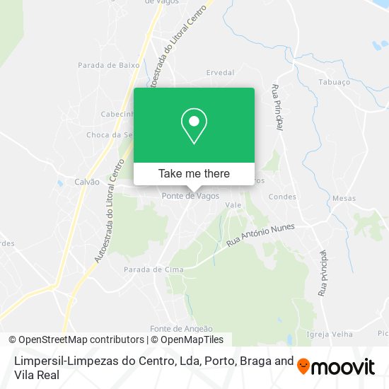 Limpersil-Limpezas do Centro, Lda mapa