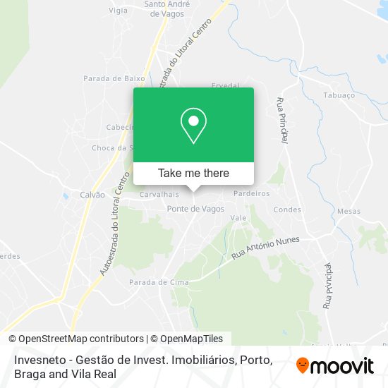Invesneto - Gestão de Invest. Imobiliários map