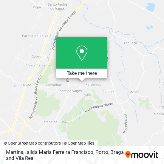 Martins, Isilda Maria Ferreira Francisco map