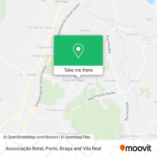 Associação Betel map
