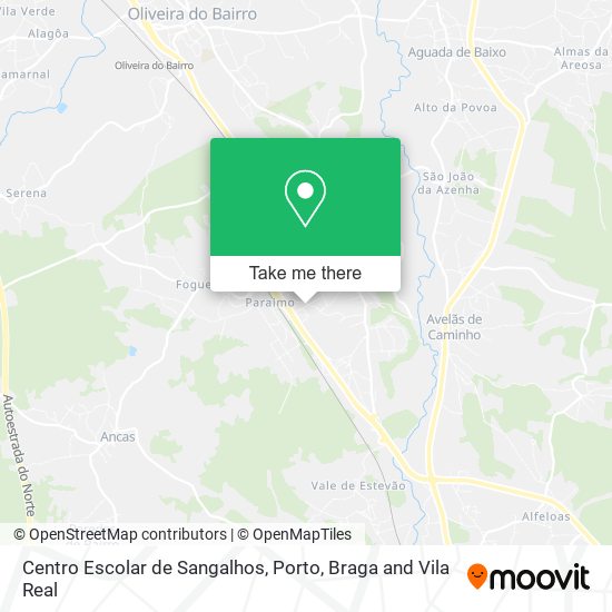 Centro Escolar de Sangalhos map