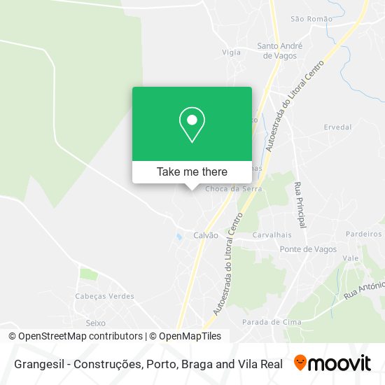 Grangesil - Construções mapa
