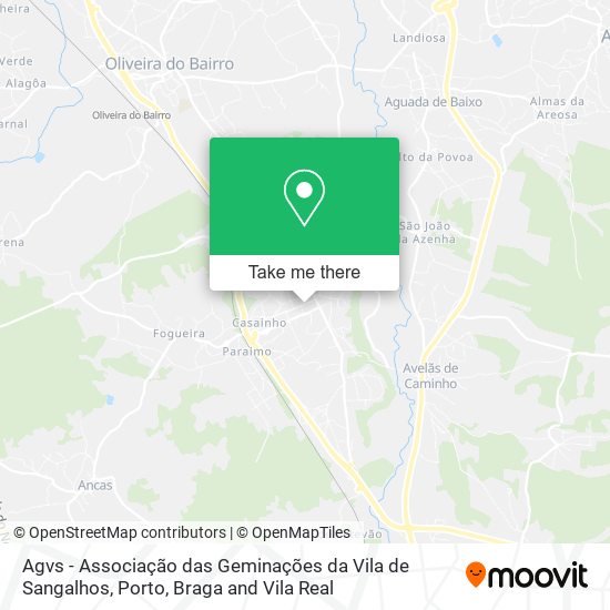 Agvs - Associação das Geminações da Vila de Sangalhos mapa