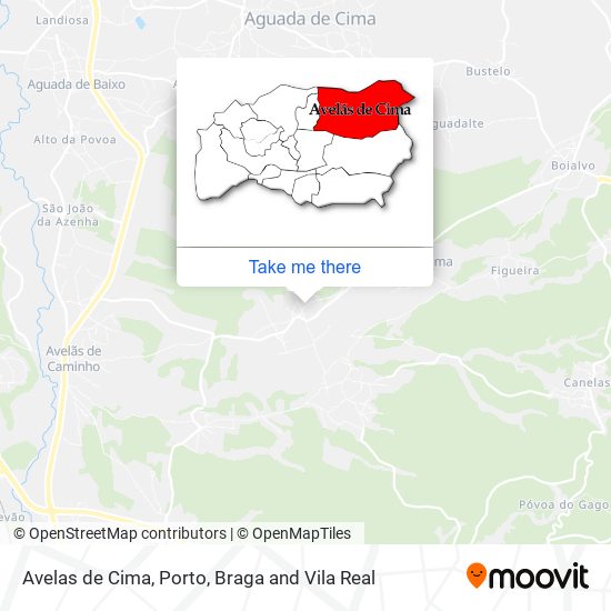 Avelas de Cima mapa