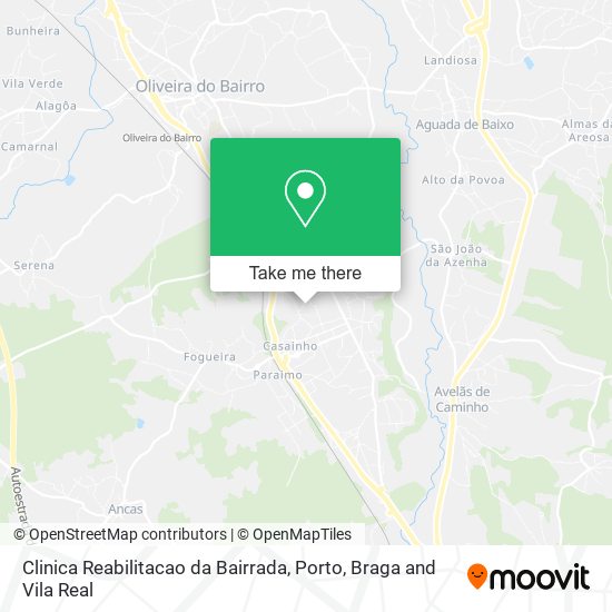 Clinica Reabilitacao da Bairrada mapa