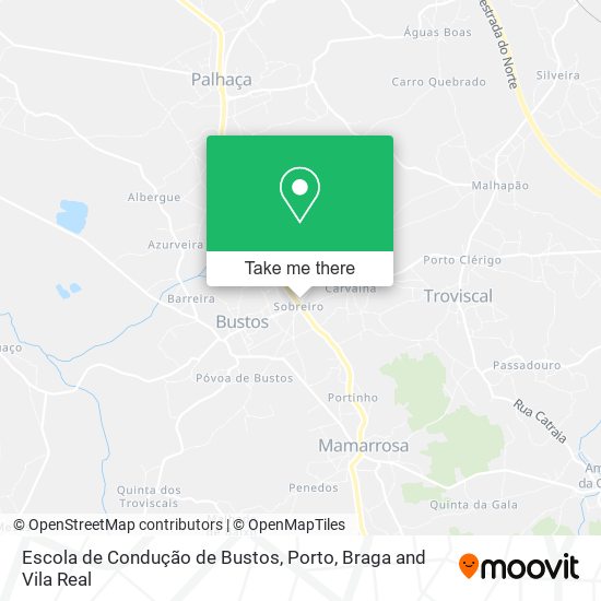 Escola de Condução de Bustos map