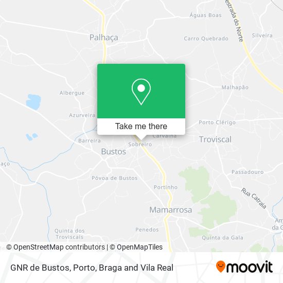 GNR de Bustos mapa