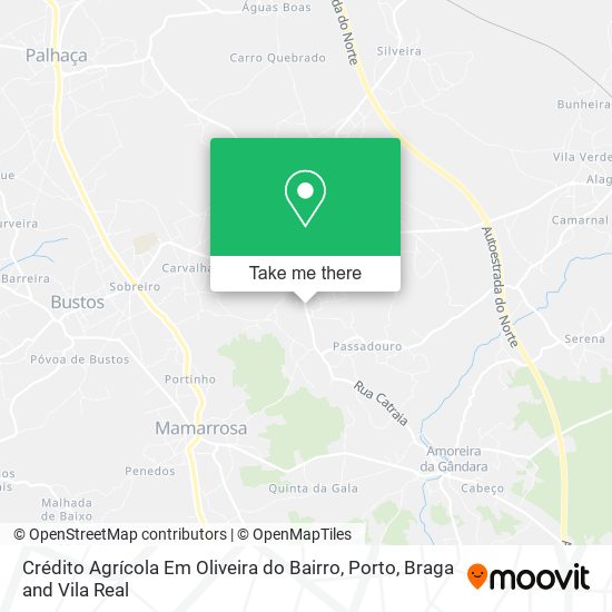 Crédito Agrícola Em Oliveira do Bairro map
