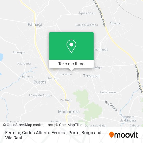 Ferreira, Carlos Alberto Ferreira map