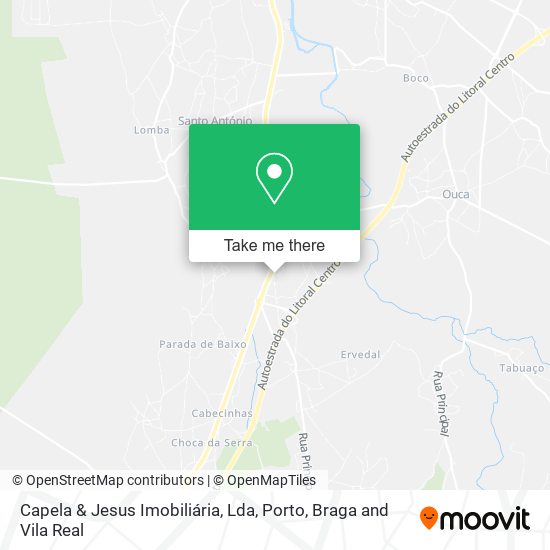 Capela & Jesus Imobiliária, Lda mapa