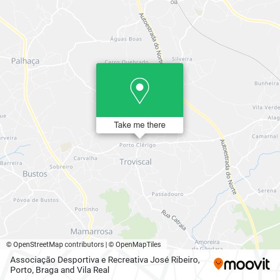 Associação Desportiva e Recreativa José Ribeiro map