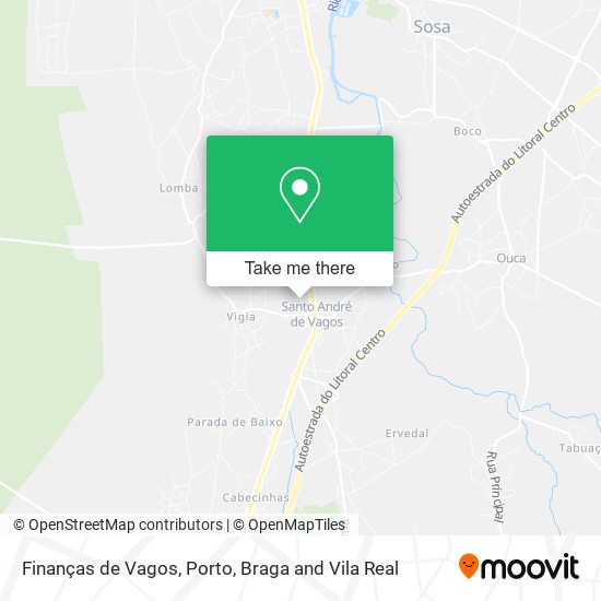 Finanças de Vagos map